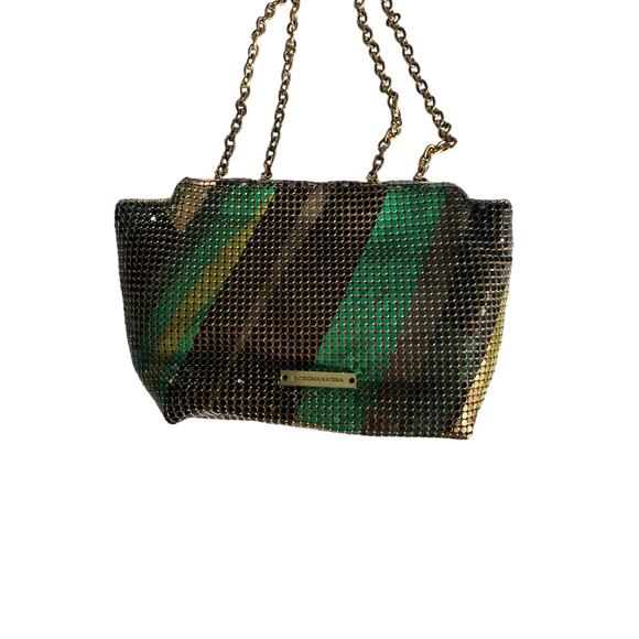 BCBGMAXAZRIA Sequin Gradient Mesh Purse with Gold Chain - Picture 3 of 6